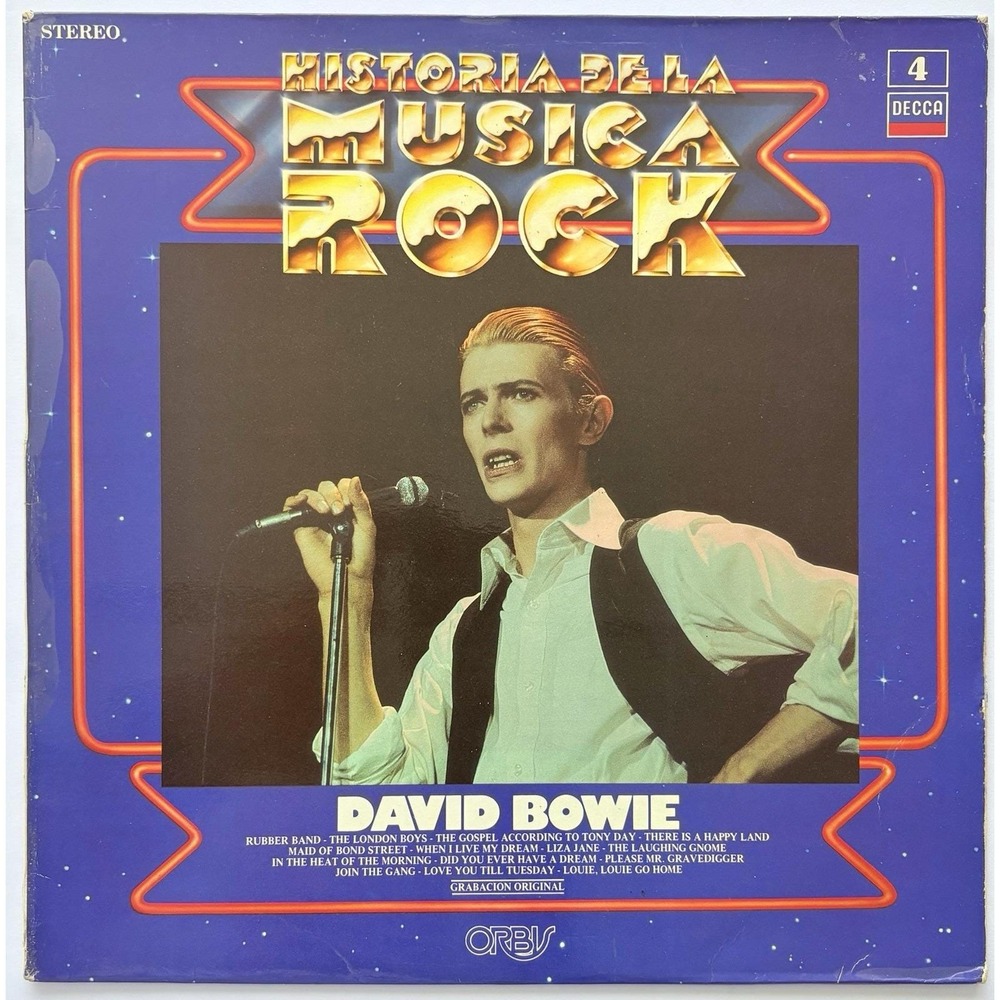 David Bowie - Historia De La Musica Rock - 9-47 002 - '81 Vinyl LP Decca Cleaned